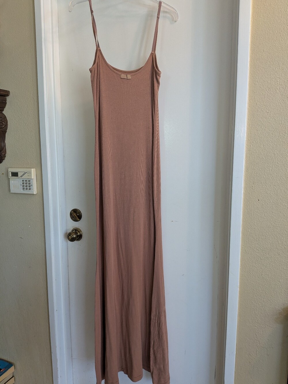 Skims Scoop Neck Slip Maxi Dress in Blush Taupe - Picture 3 of 5